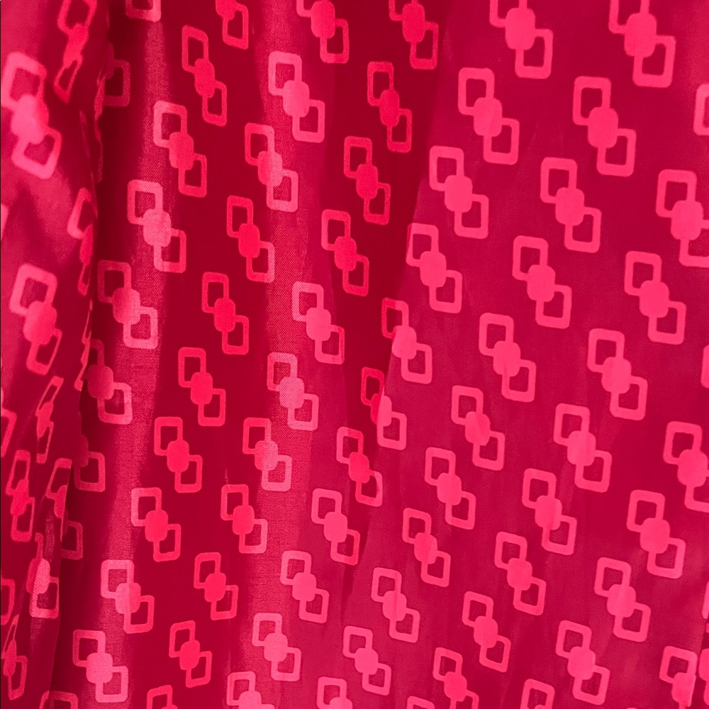 Essentials Red Patterned Trench Coat - image 4